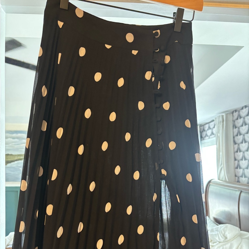 Sezane Black and white Polka Dot Skirt